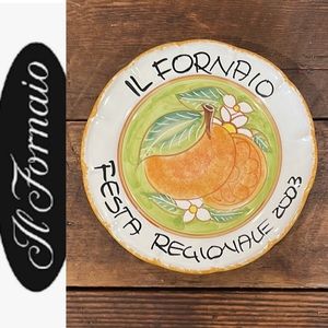 IL FORNAIO FESTA REGIONALE 2003 ITALIAN COLLECTIBLE PLATE